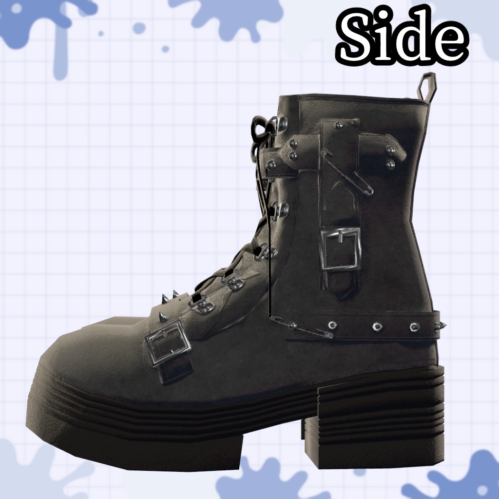 【33アバター対応】パンクブーツ【MA対応】