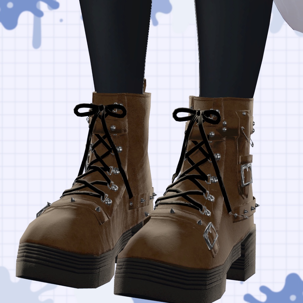 【33アバター対応】パンクブーツ【MA対応】