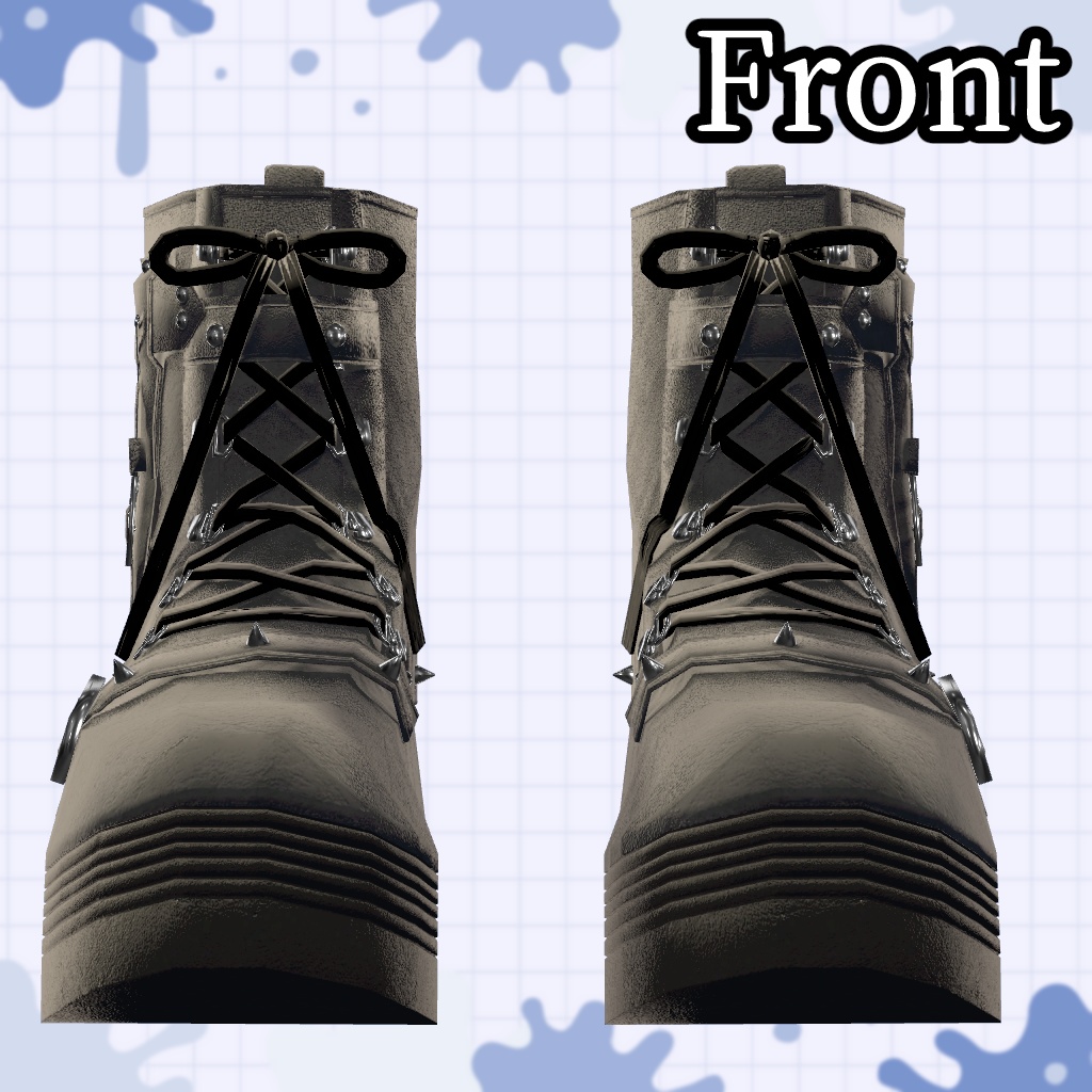 【33アバター対応】パンクブーツ【MA対応】