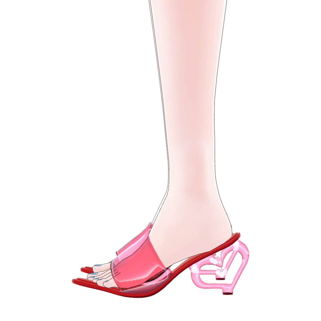 【無料配布】16アバター対応・クリアハイヒール【MA対応】