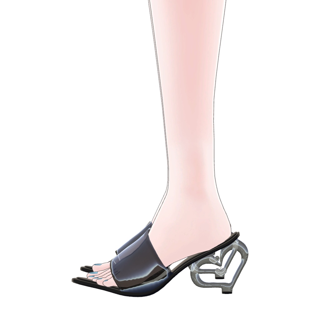 【無料配布】16アバター対応・クリアハイヒール【MA対応】