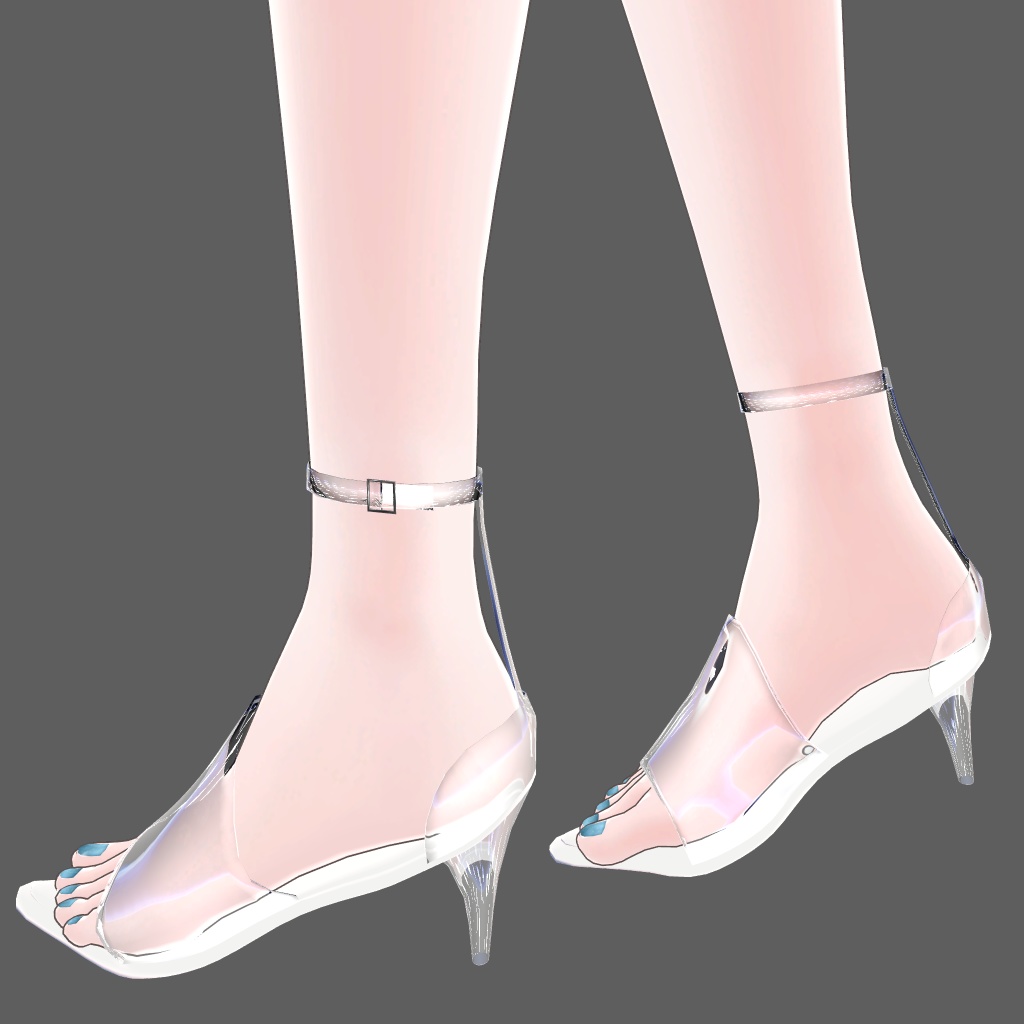 【17アバター対応】クリアパンプス【MA対応】