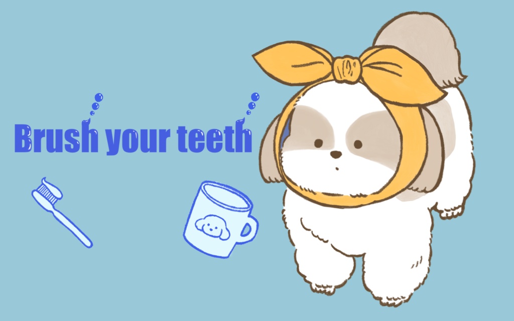 虫歯巻きシーズー サコッシュ