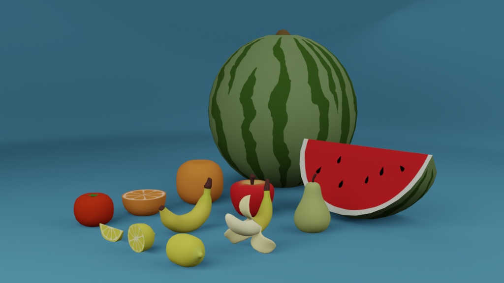 3D Models Fruits