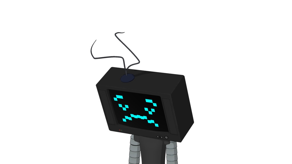 Prefabricated 3D VTUBER / TV-Head / VRM / for commercial use / 3D Vtuber / Basis / Ready-to-use model for streaming