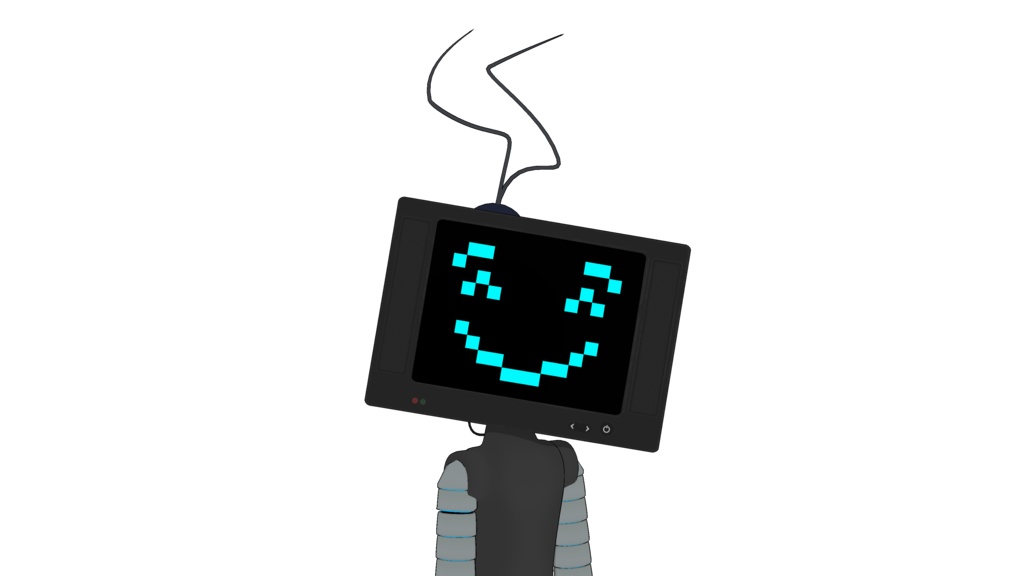 Prefabricated 3D VTUBER / TV-Head / VRM / for commercial use / 3D Vtuber / Basis / Ready-to-use model for streaming