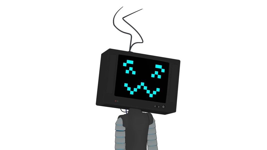 Prefabricated 3D VTUBER / TV-Head / VRM / for commercial use / 3D Vtuber / Basis / Ready-to-use model for streaming