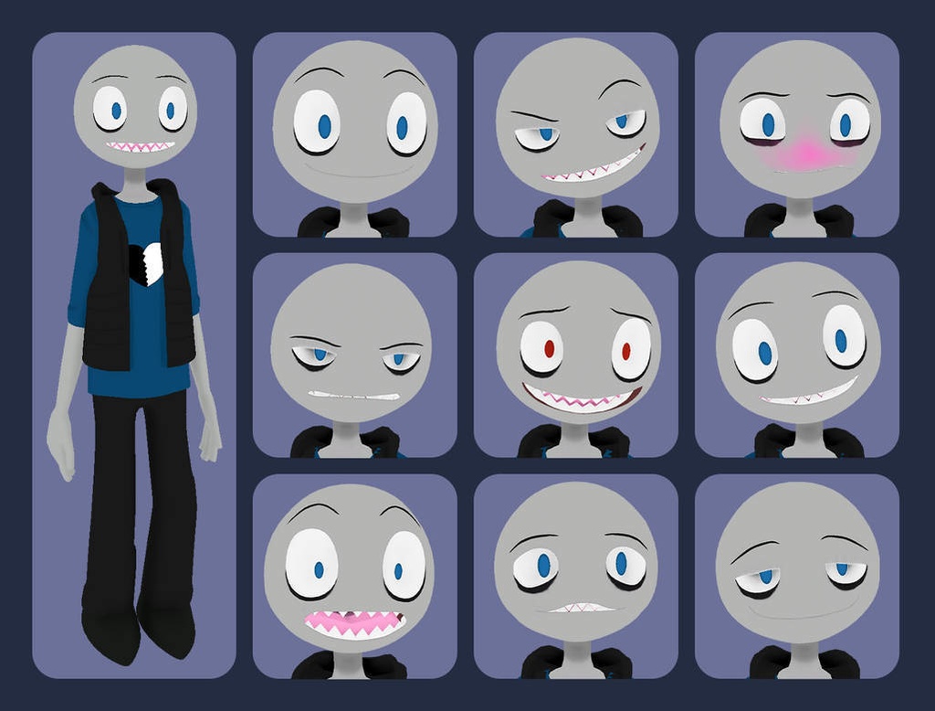 3D V-tuber Model // Peter - Your Boufriend Game // VRM // Ready-to-use model for streaming