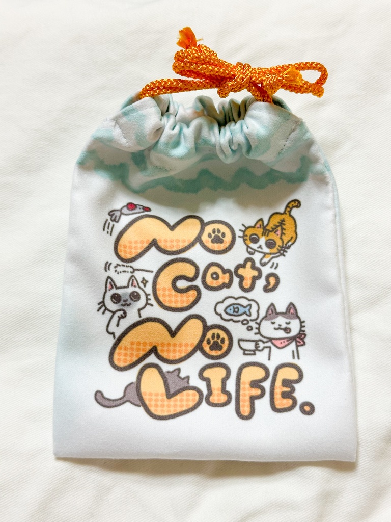 No Cat,No Lifeミニ巾着