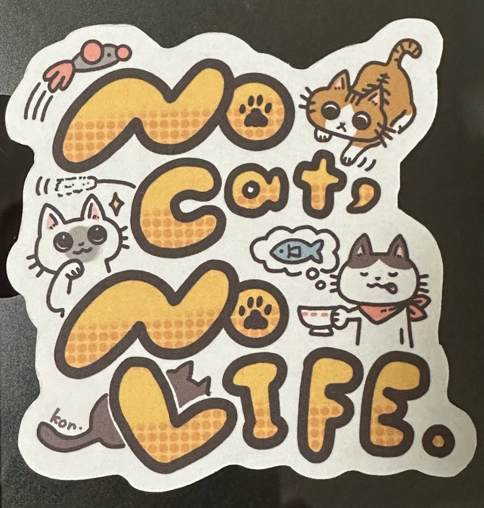 No Cat,No Lifeシール