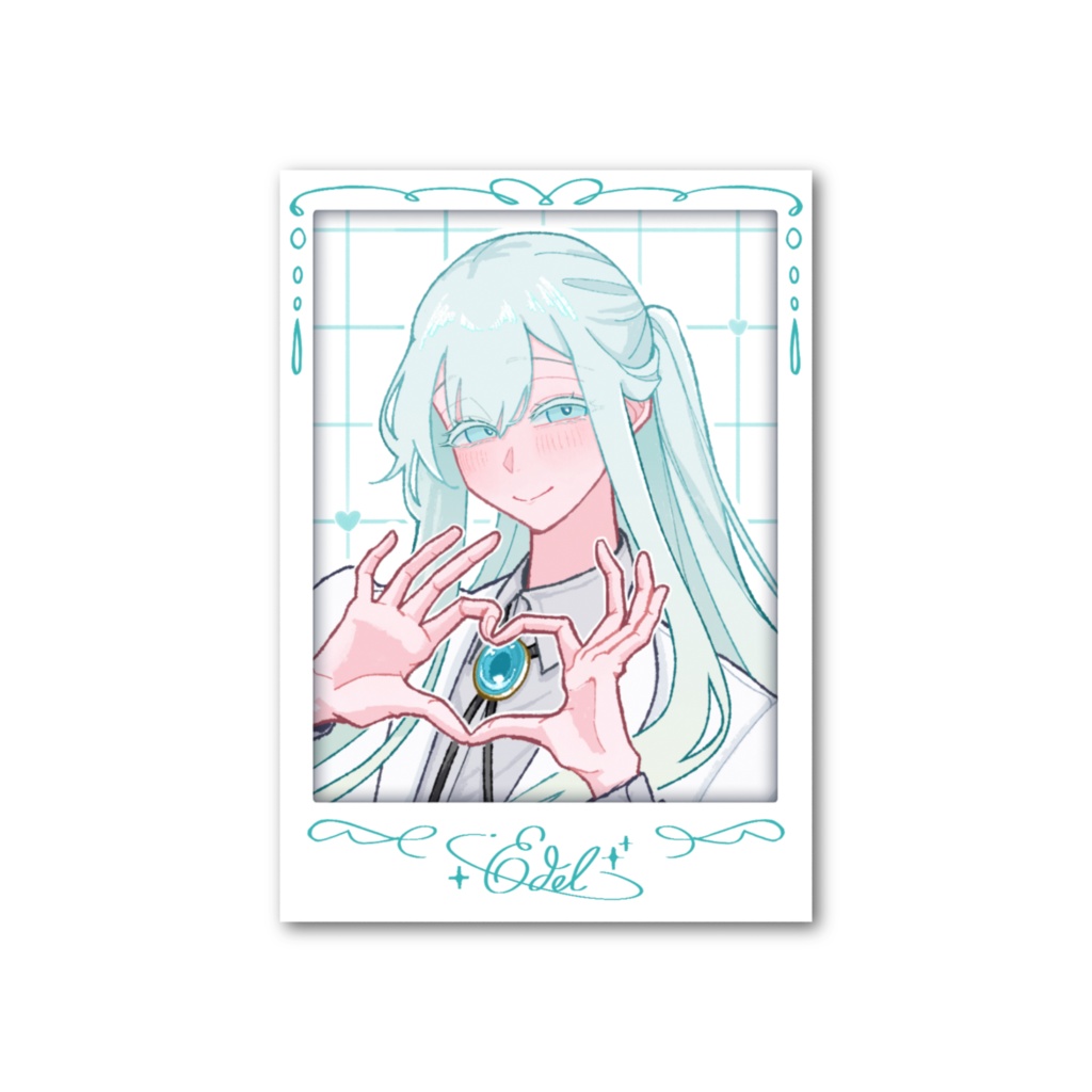 らくがき入りフォト風カード【エーデル】