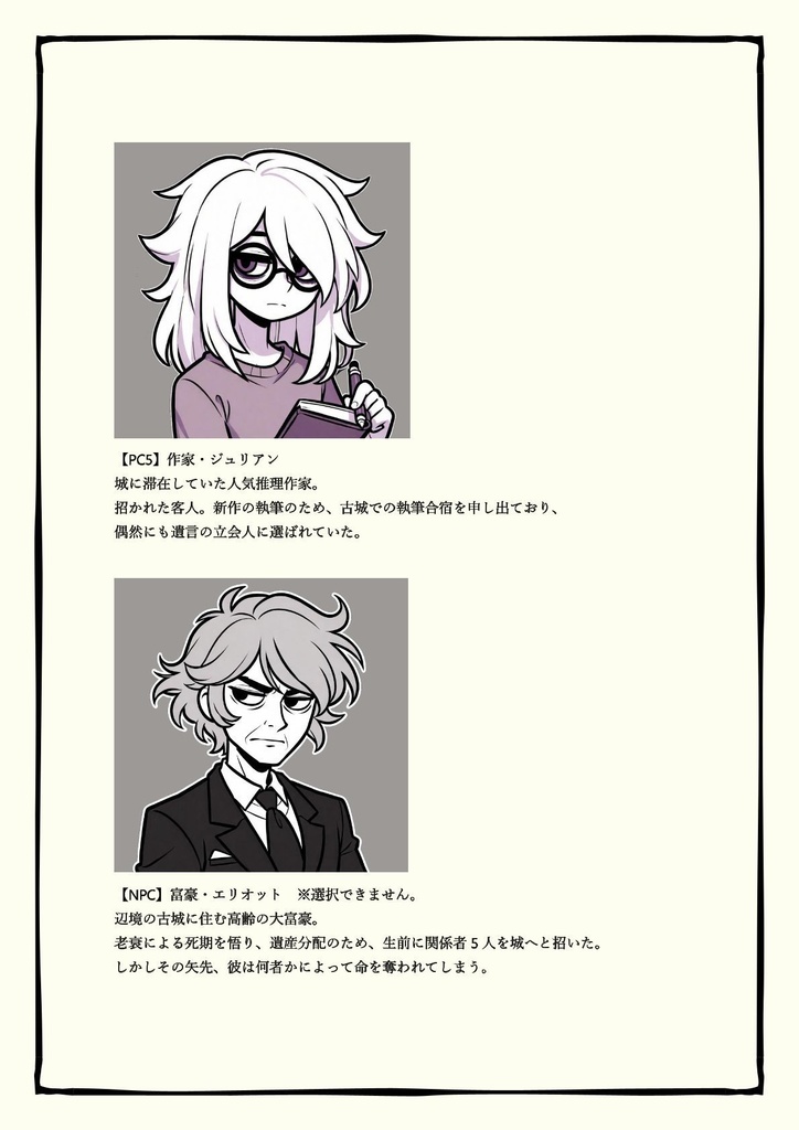 【無料公開】マーダーミステリー『虚影に絡まる財産』