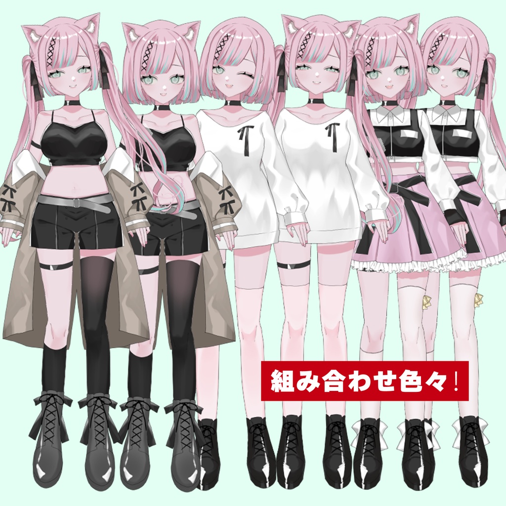 【限定1点】アイドルっぽい女の子 Vtuber用Live2Dモデル【VTS/nizimaLive】