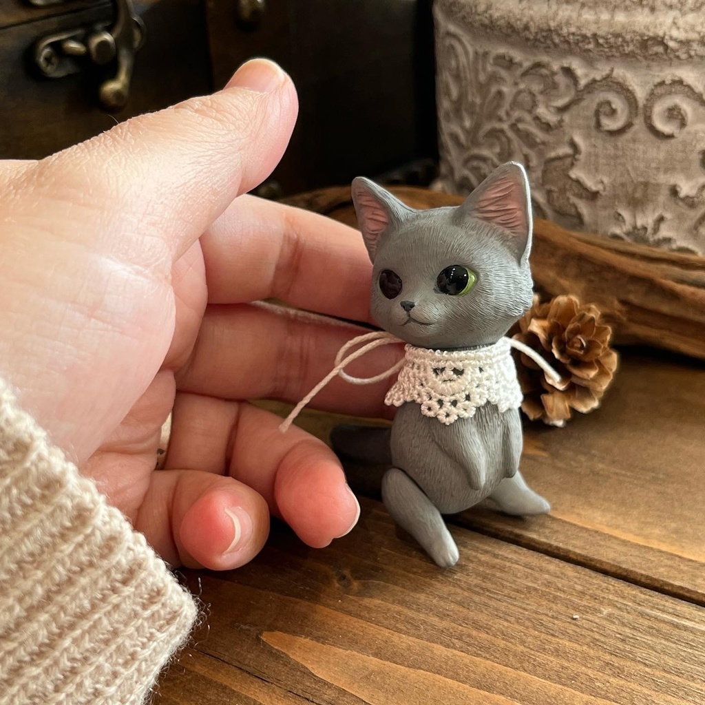 ネコのドール*ロシアンブルー