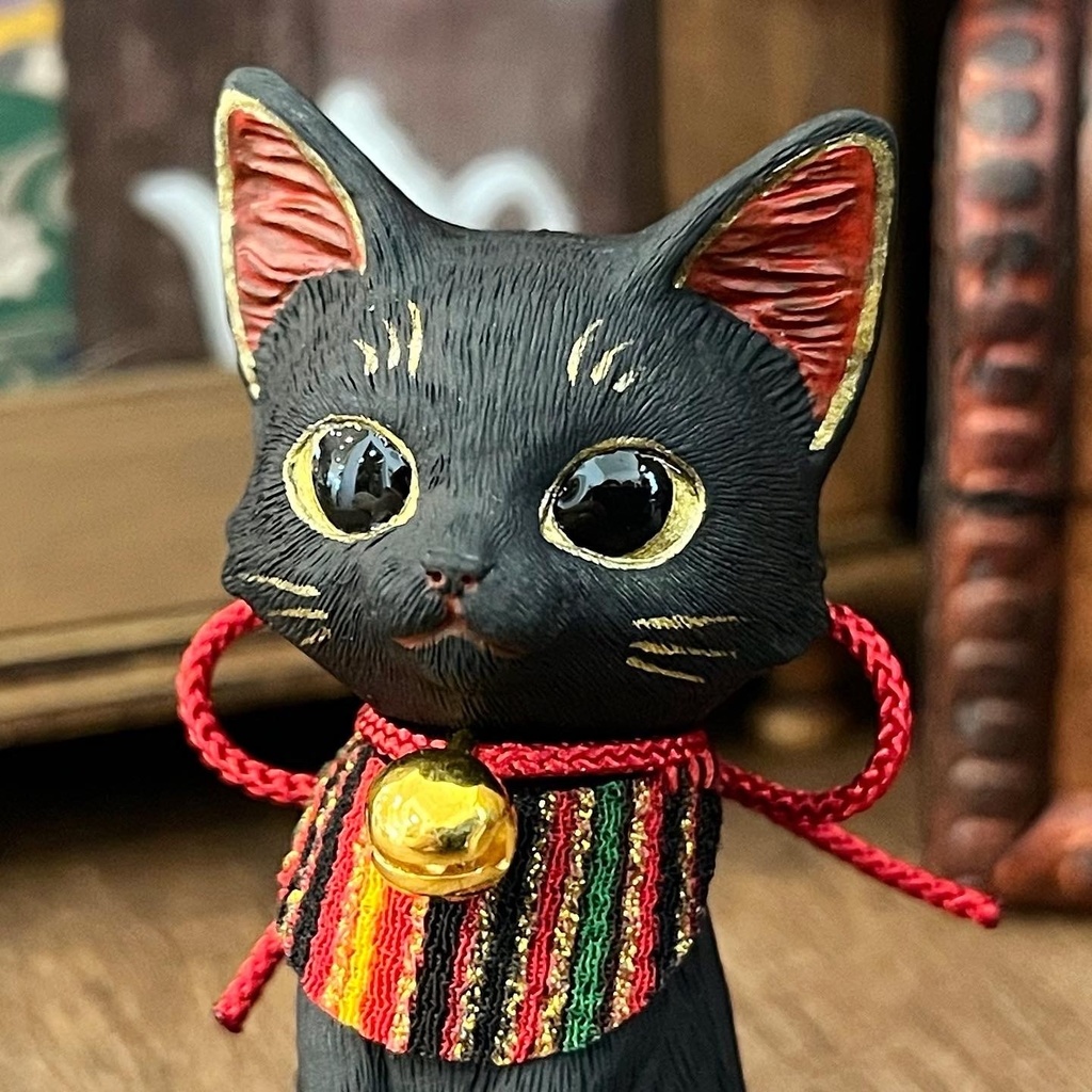 ネコのドール*黒招き猫