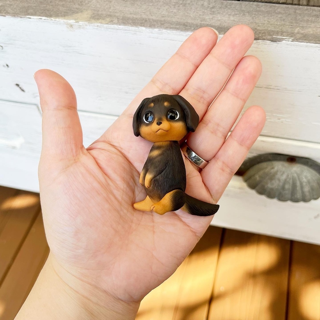 イヌのドール*ダックスフント黒茶