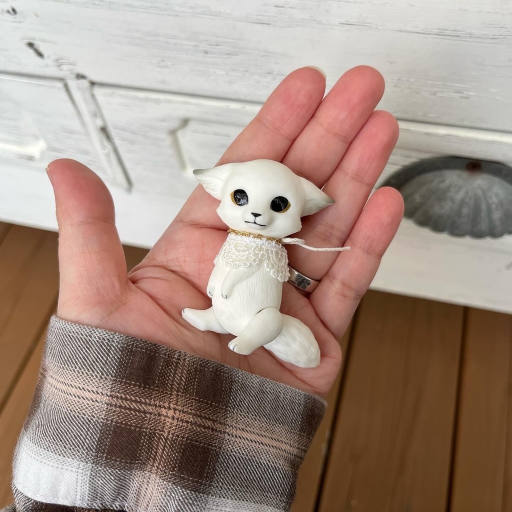 キツネのドール*ホッキョクギツネ