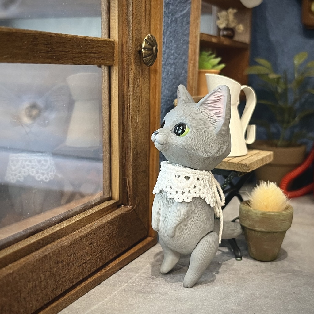 ネコのドール*ロシアンブルー