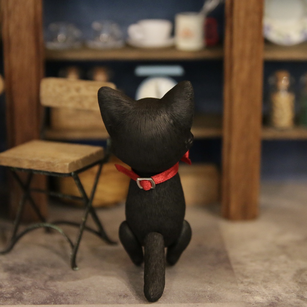 Uitta Doll mini cat*黒ネコ