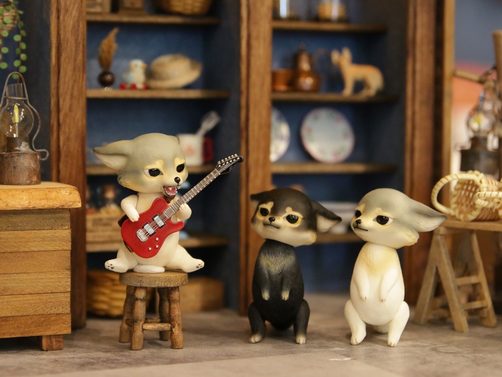 Uitta Doll mini wolf ギタリスト*シンリンオオカミ