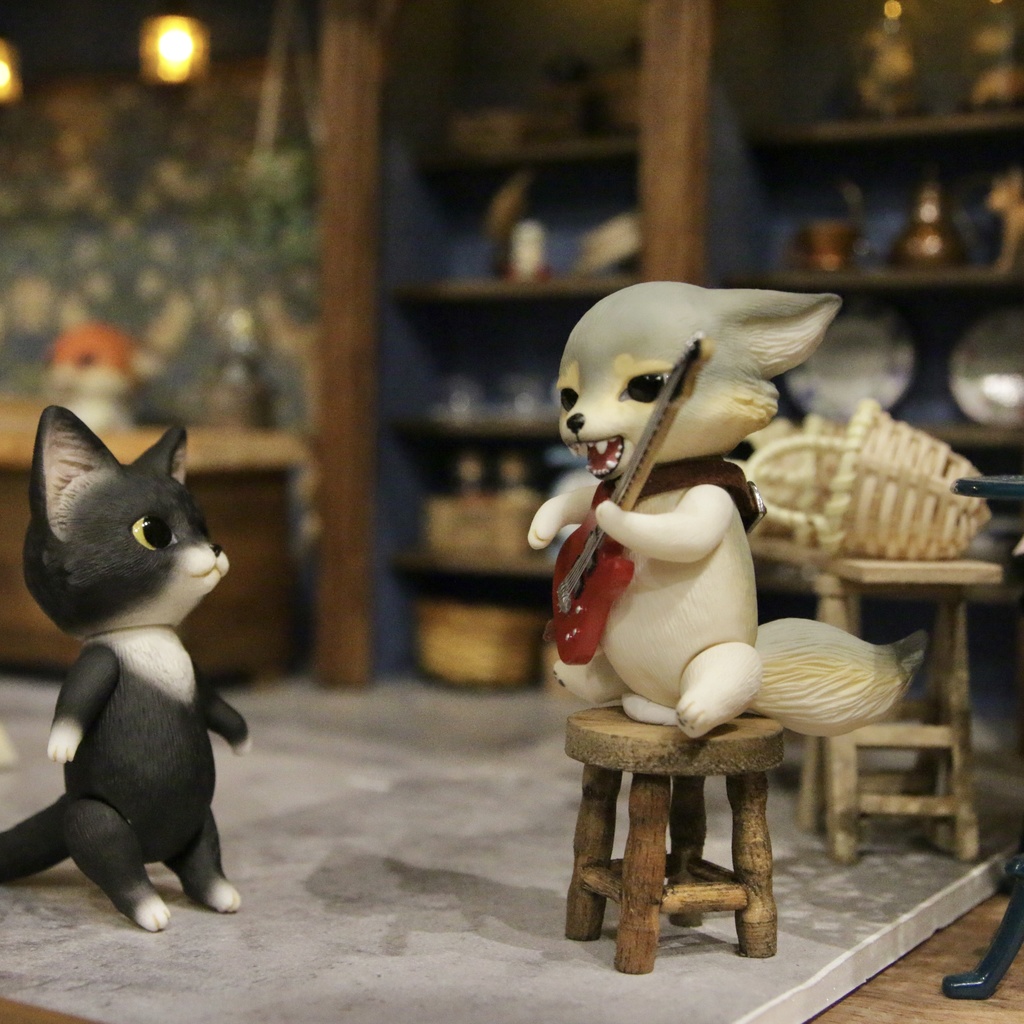 Uitta Doll mini wolf ギタリスト*シンリンオオカミ