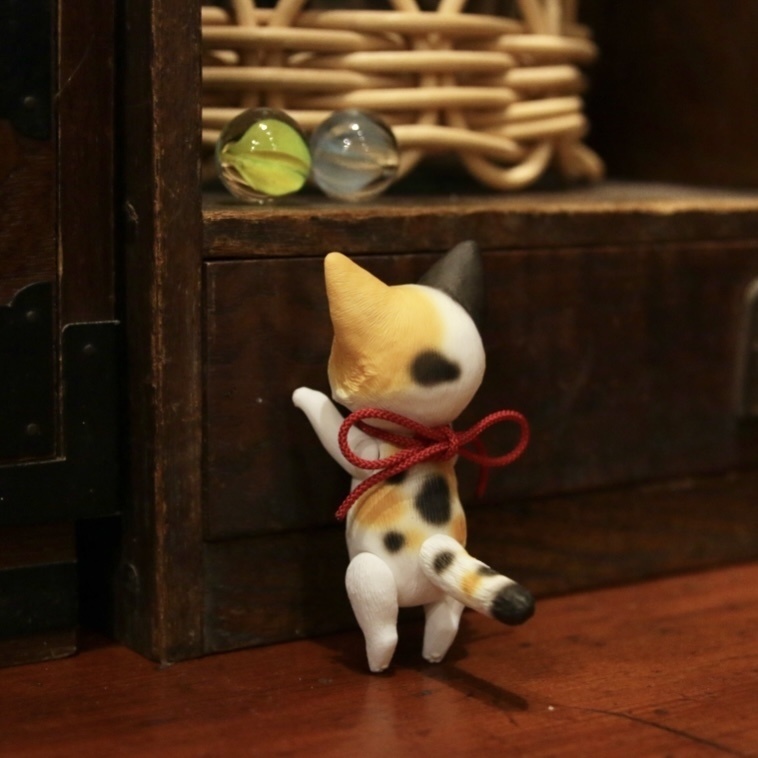 Uitta Doll fully mini cat*三毛猫