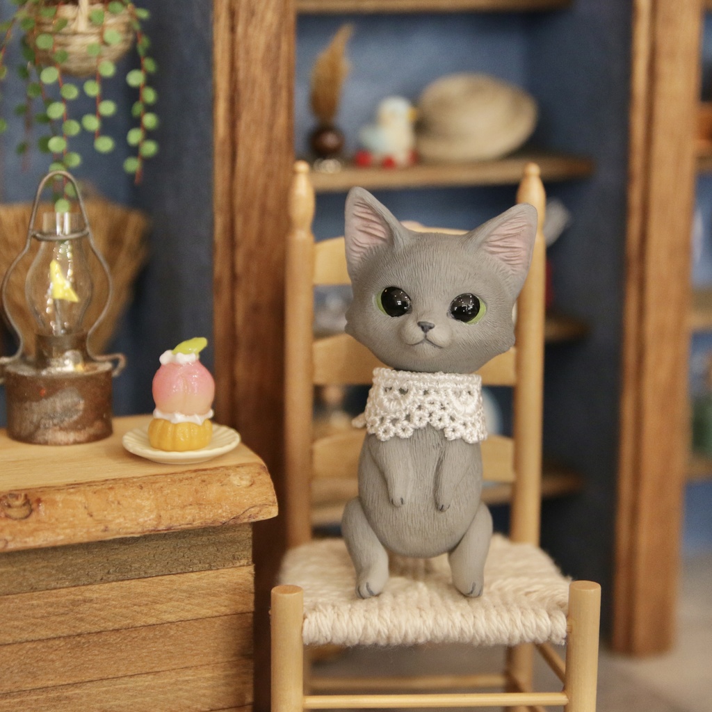 Uitta Doll mini cat＊ロシアンブルー