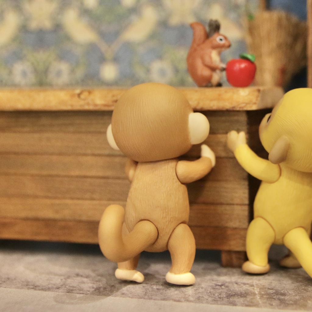 Uitta Doll mini fully monkey*ブラウン