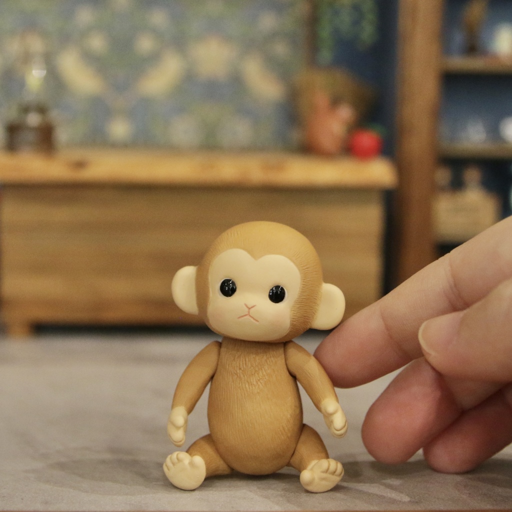 Uitta Doll mini fully monkey*ブラウン