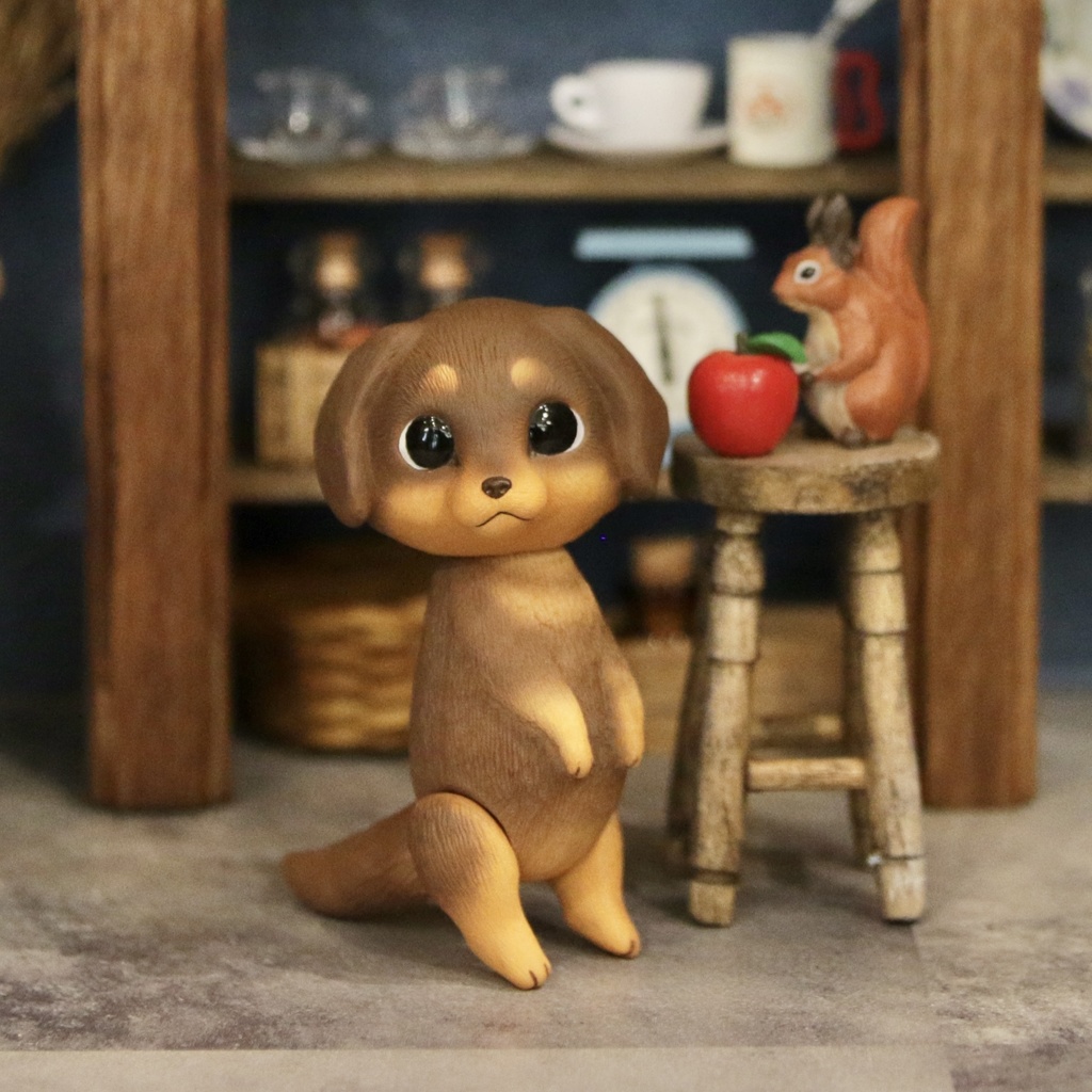 Uitta Doll mini dog*ダックスフント チョコタン