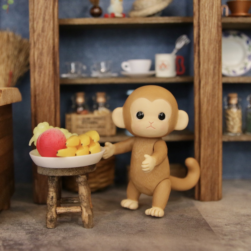 Uitta Doll mini fully monkey＊ブラウン