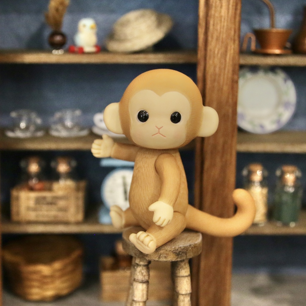 Uitta Doll mini fully monkey*ブラウン