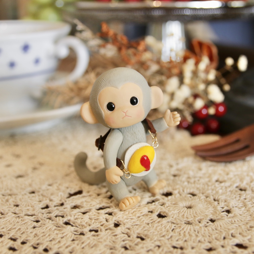 Uitta Doll mini fully monkey＊オムレツ グレー