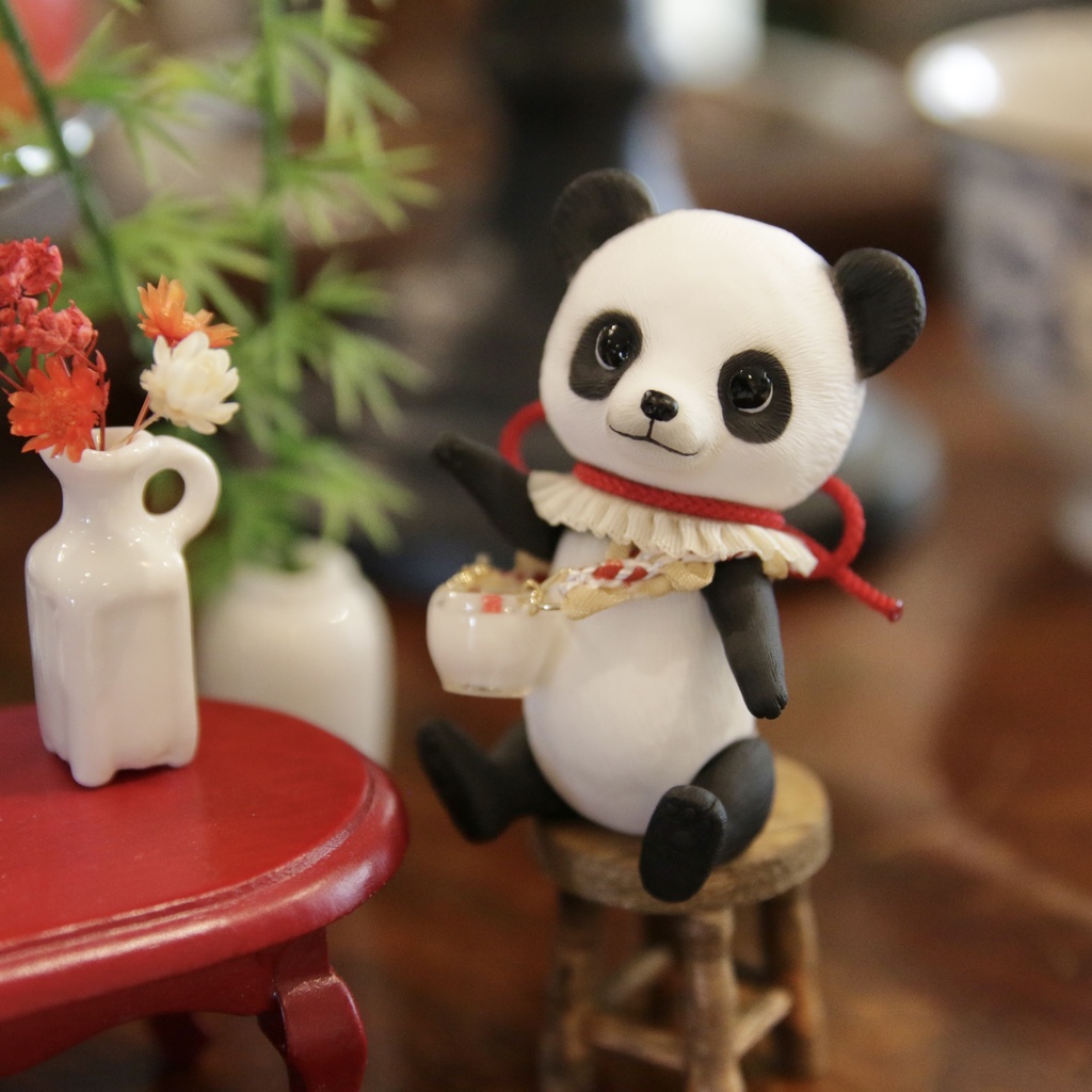 Uitta Doll mini fully bear＊杏仁豆腐 パンダ