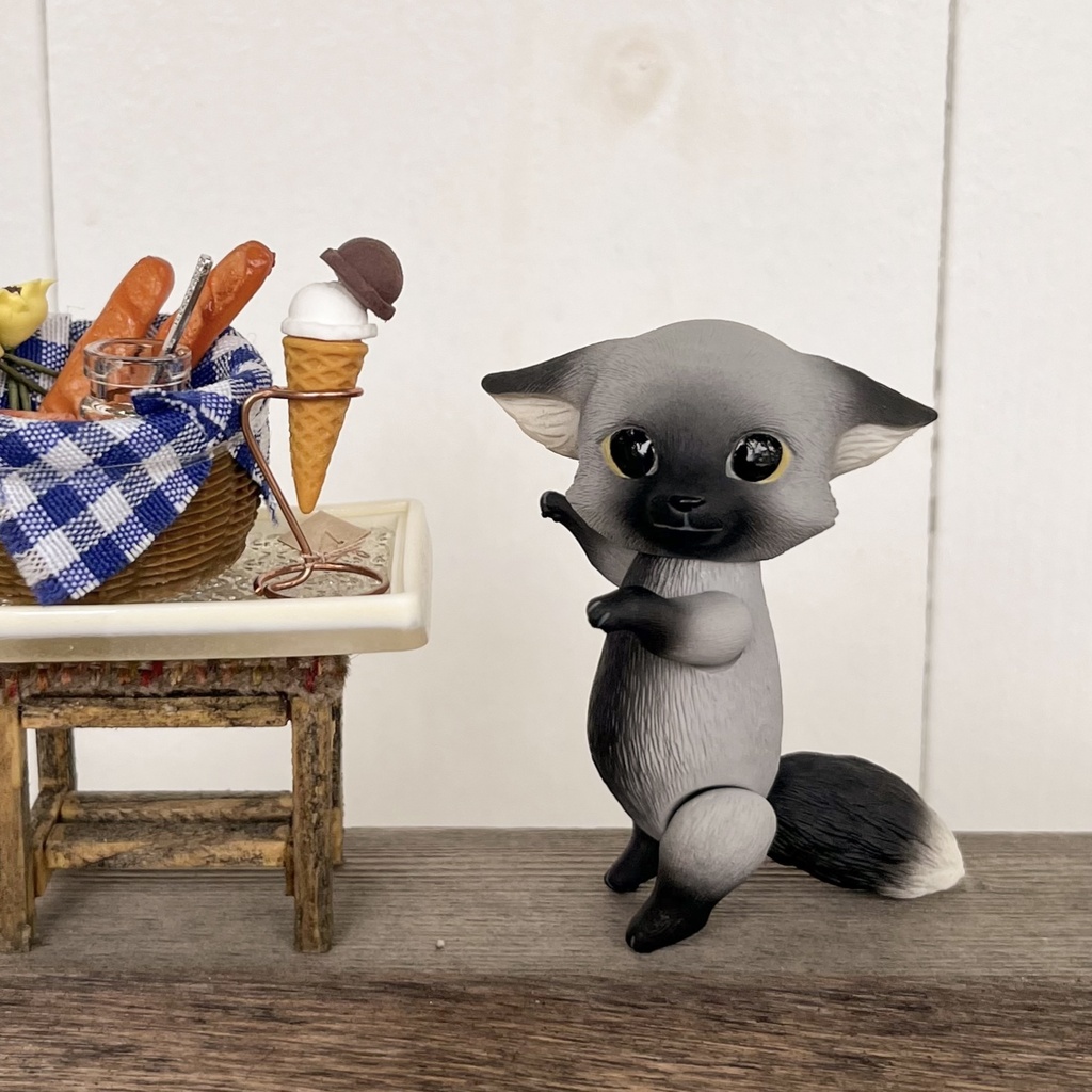 Uitta Doll mini fully fox＊シルバーフォックス