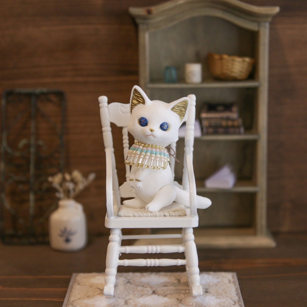 Uitta Doll mini cat＊バステト 白