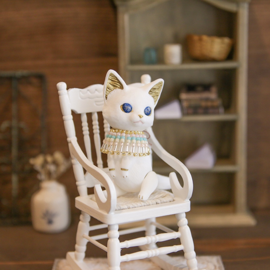 Uitta Doll mini cat＊バステト 白