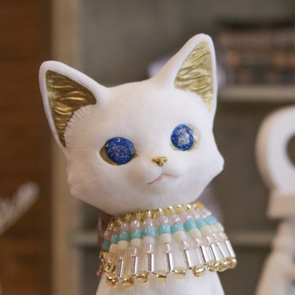 Uitta Doll mini cat＊バステト 白