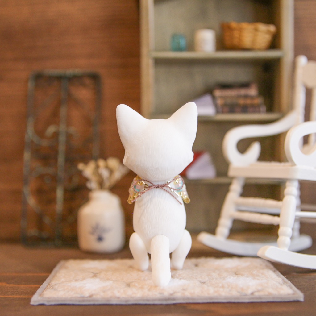 Uitta Doll mini cat＊バステト 白