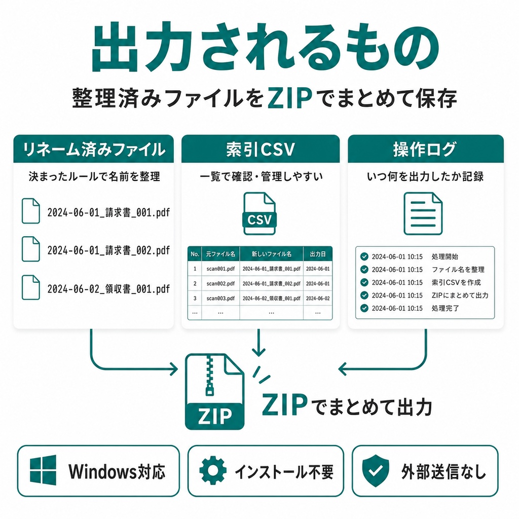 一括リネーム・索引メーカー|CSVでPDF・書類ファイルをまとめて整理