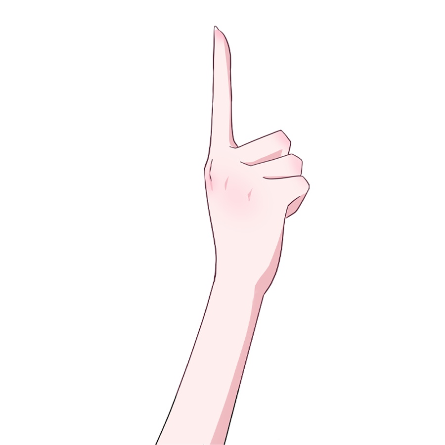 おてて素材#02 ナイショだよ?