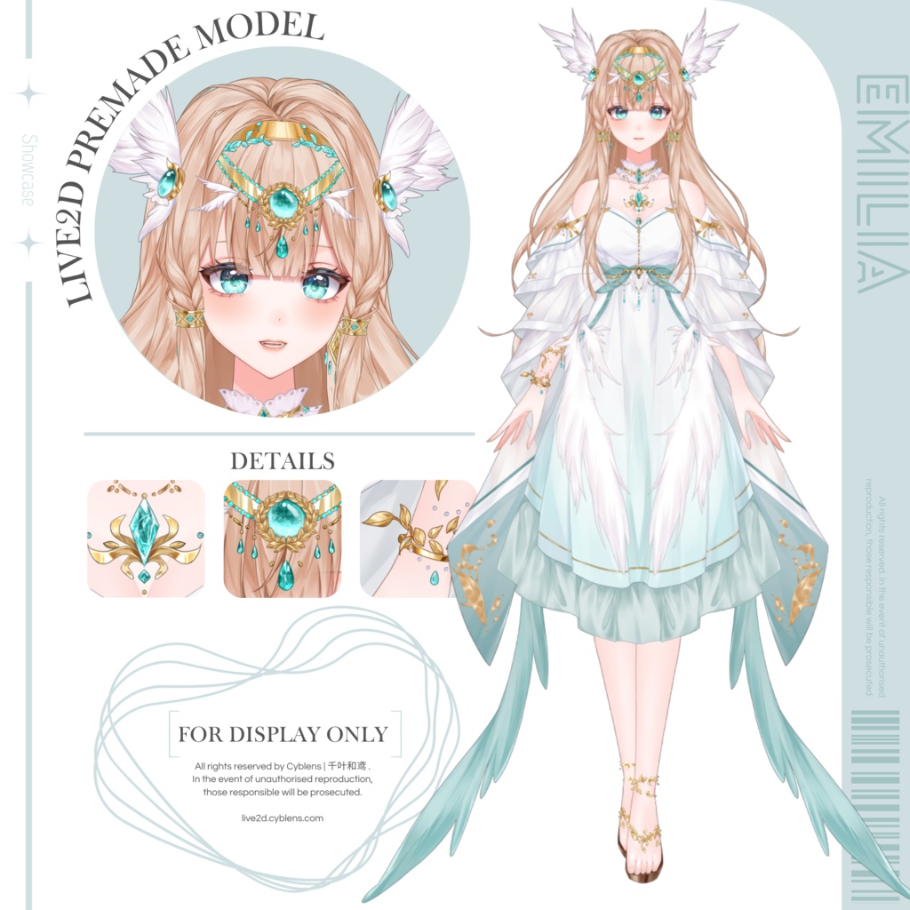 【Live2Dモデル】Angel Emilia |19 expressions