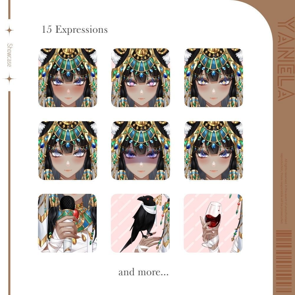 【Live2Dモデル】Yanela | Over 15 expressions