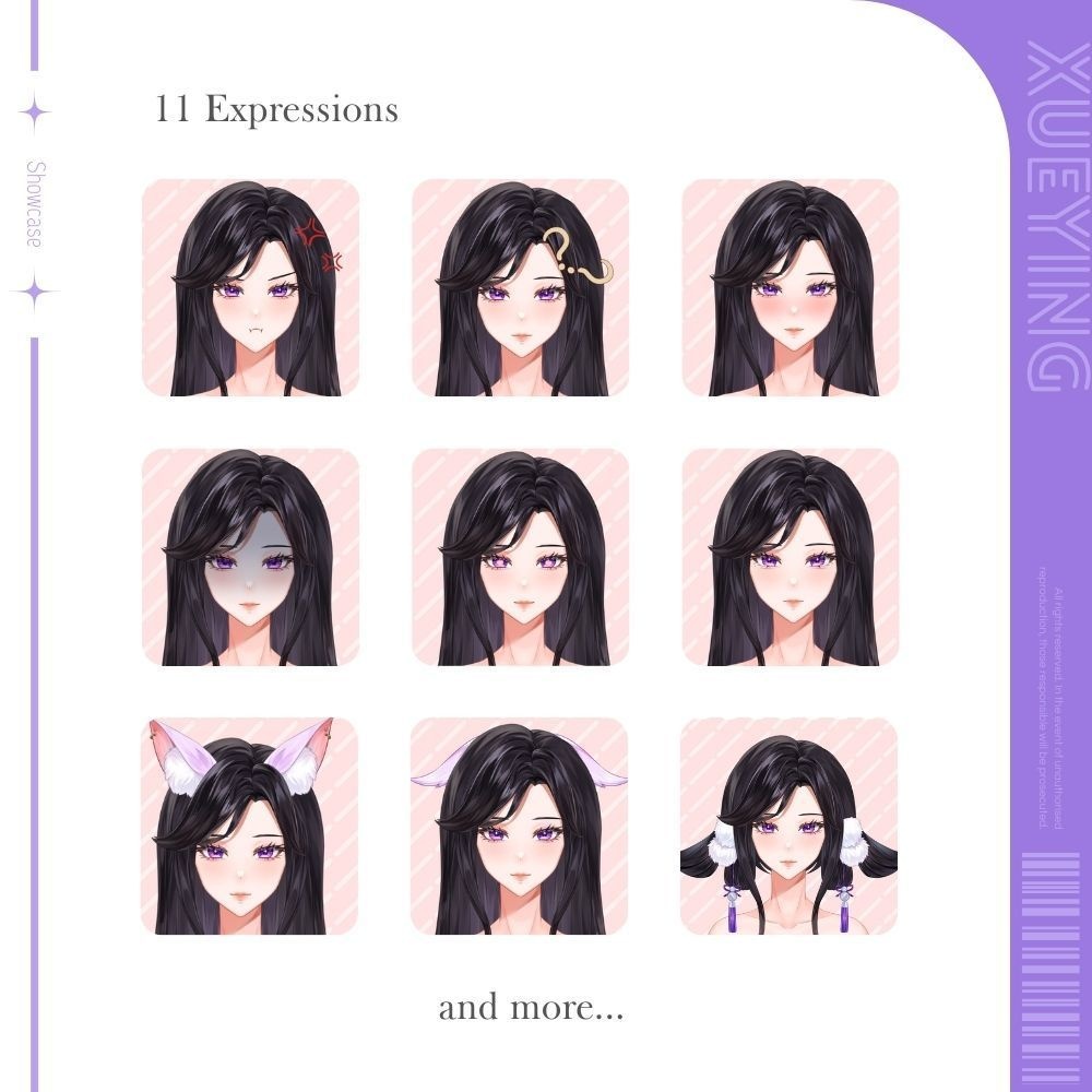 【Live2Dモデル】XueYing | Over 13 expressions