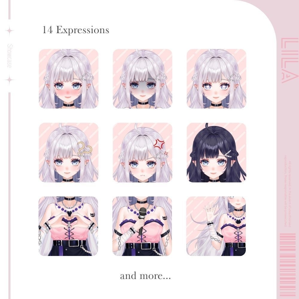 【Live2Dモデル】Lila | Over 14 expressions