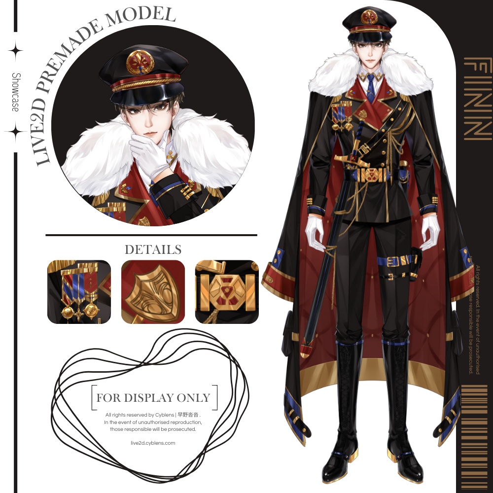 【Live2Dモデル】Finn | Over 10 expressions