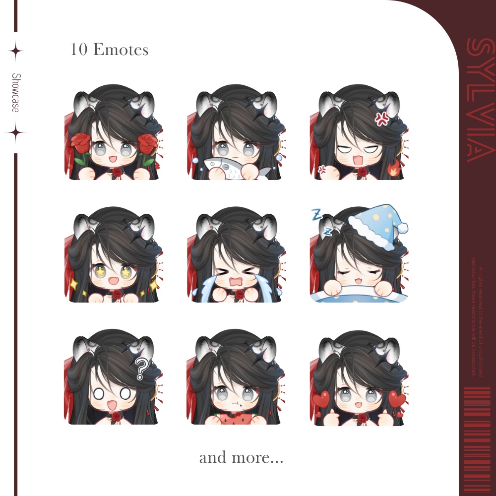 【Live2Dモデル】Sylvia | Over 18 expressions