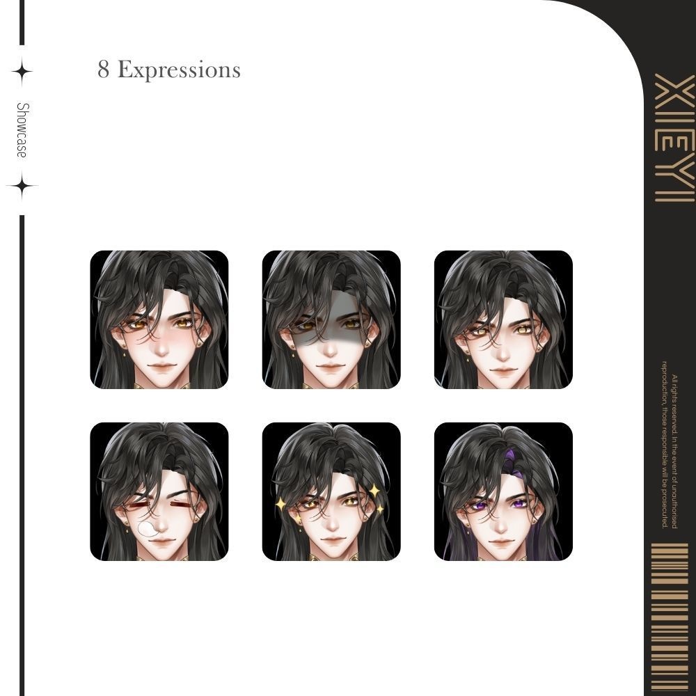 【Live2Dモデル】Xieyi | 8 expressions