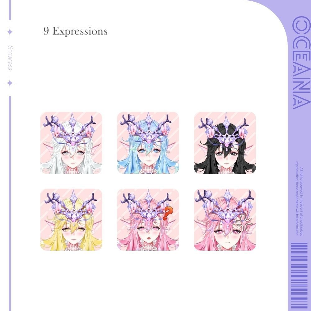 【Live2Dモデル】Oceana | 9 expressions