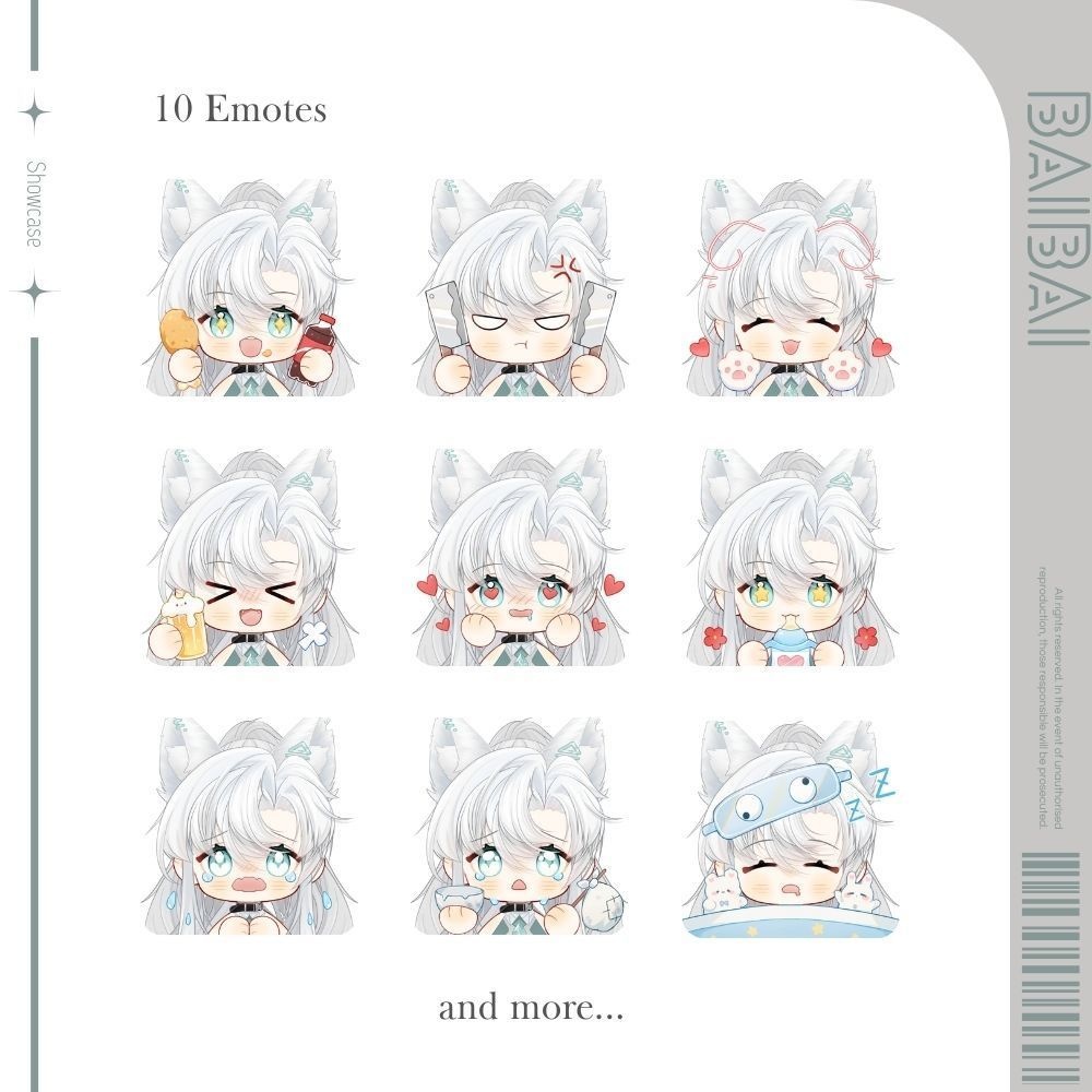 【Live2Dモデル】Baibai | Over 21 expressions | Public Premade Model